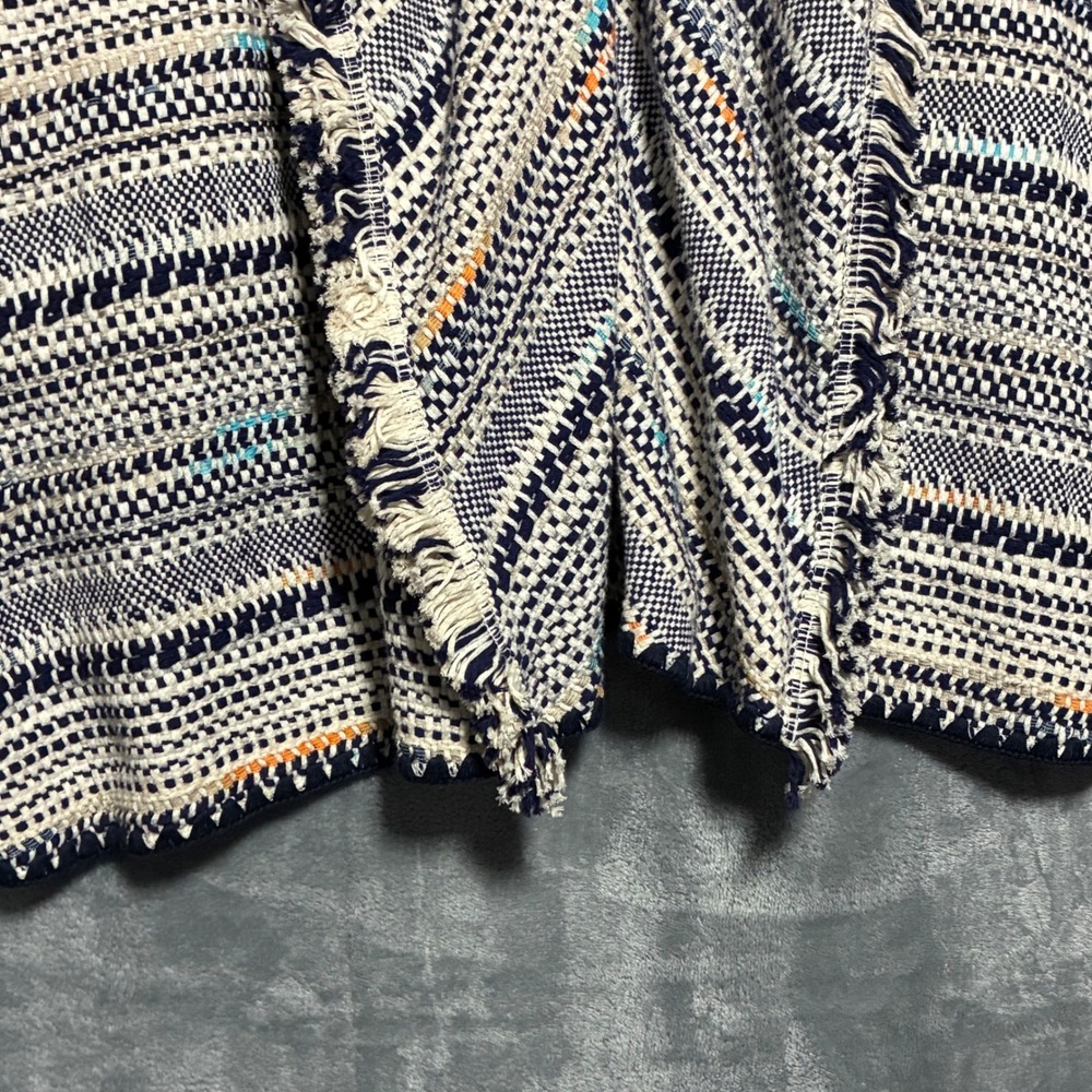 Lucky Brand Pottery Open Front Fringe Knit Cardigan Sweater Women's‎ S - Picture 5 of 9